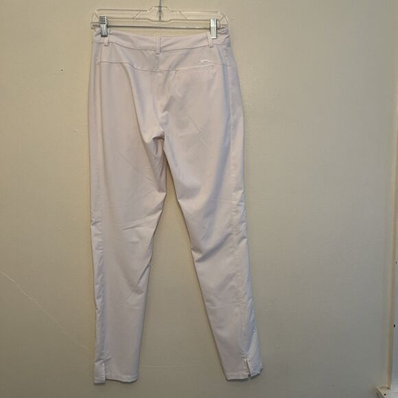 SLAZENGER Ultralight Aero Skinny Quick Dry Twill Golf Pants, White- Size 2 - Picture 7 of 10